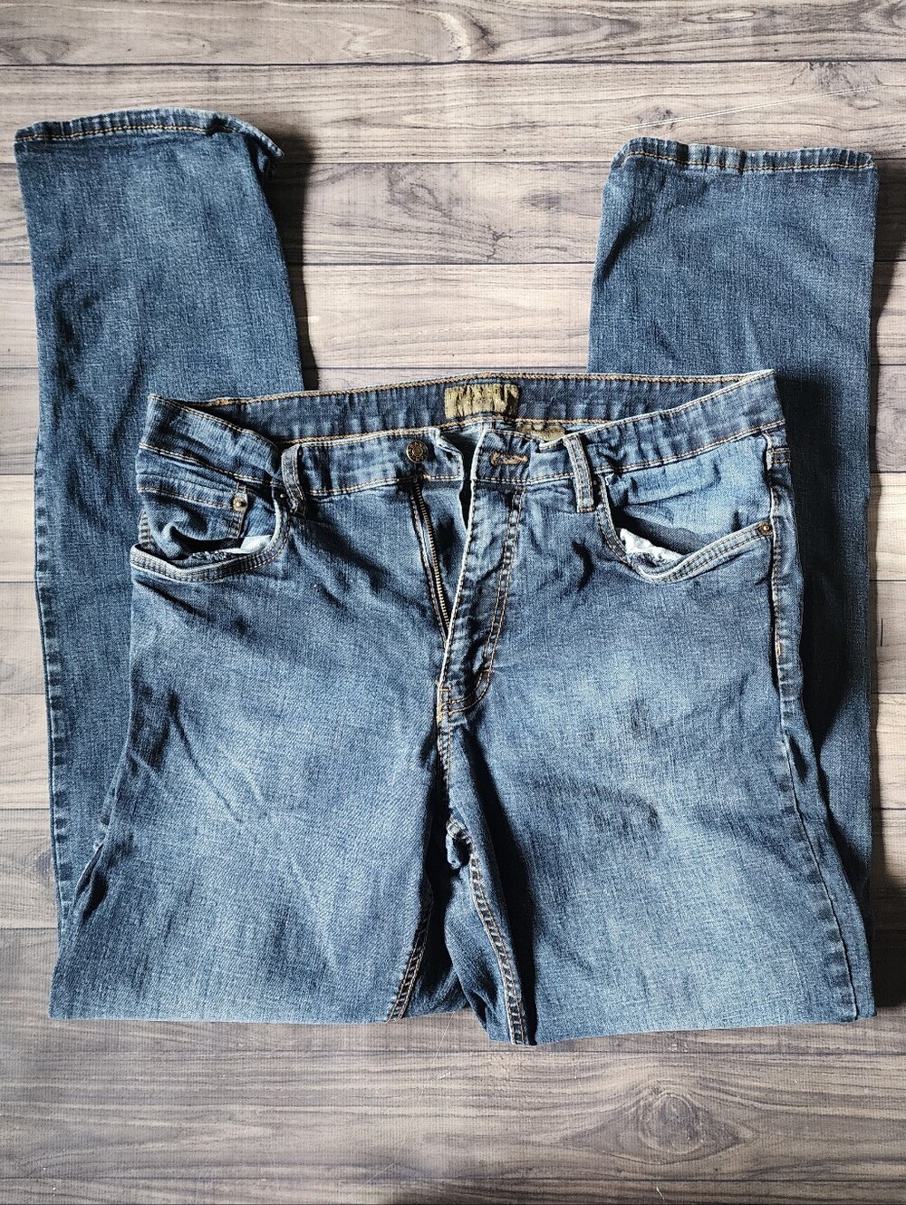 Urban Star Classic Men's Blue Denim Jeans 36x34